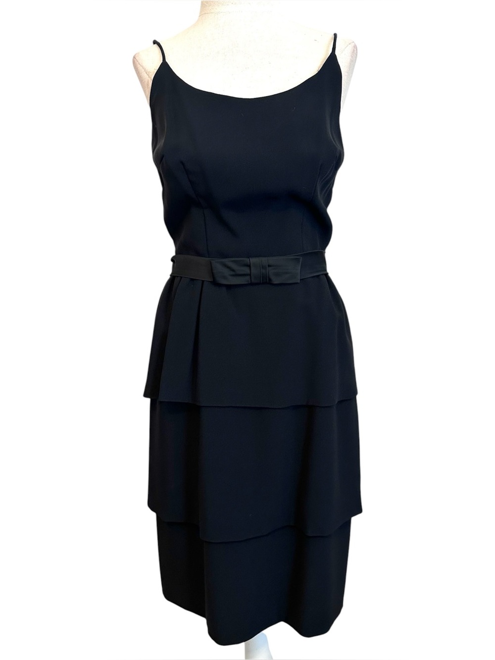 Vintage 60s Jr. Theme New York Little Black Cocktail Dress Small